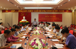 Đồng chí Trần Đăng Ninh, Phó Bí thư TT Tỉnh ủy phát biểu chỉ đạo hội nghị. 

 

 

